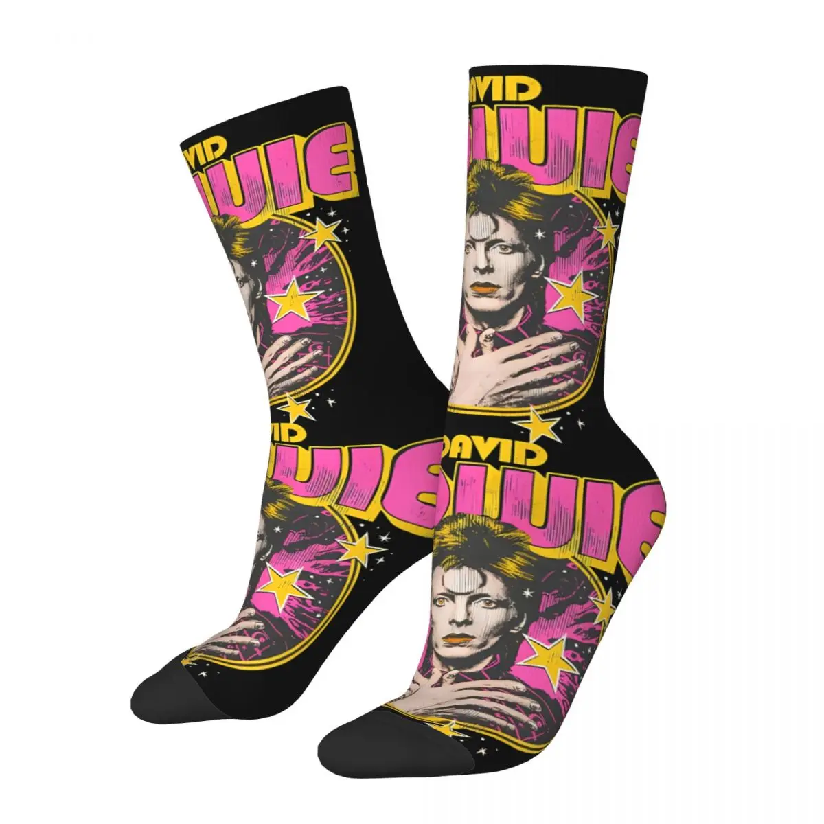 Davids Bowied Men Women POLYESTER Socks,Motion Beautiful printing Suitable for all seasons Dressing Gifts