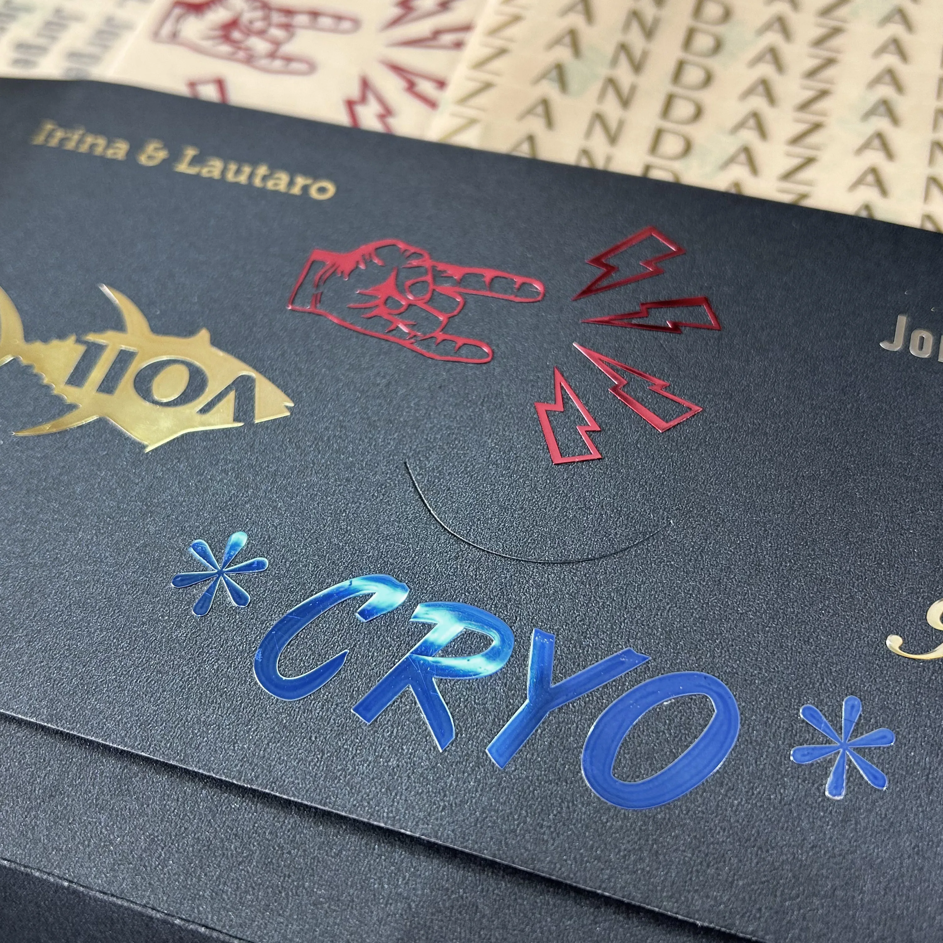Name Sticker, 3D Metal Transfer Sticker, Business Custom Logo, Name Sticker, Easy to Tear Off and Stick view 5