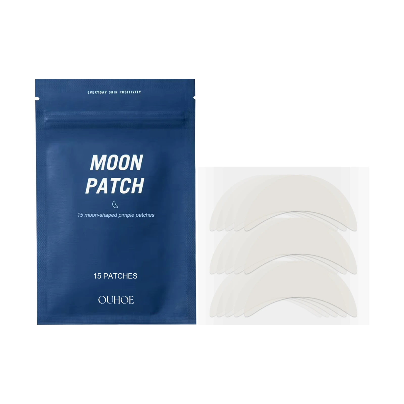 

OUHOE Moon Acne Patch Repair Acne Skin Breathable Facial Skin Gentle Cleansing Patch 3pcs