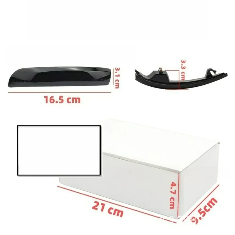 Novità per 13-18 ANGRONG Dinamico LED Specchietto retrovisore Indicatore di direzione Kuga Escape EcoSport Affumicato