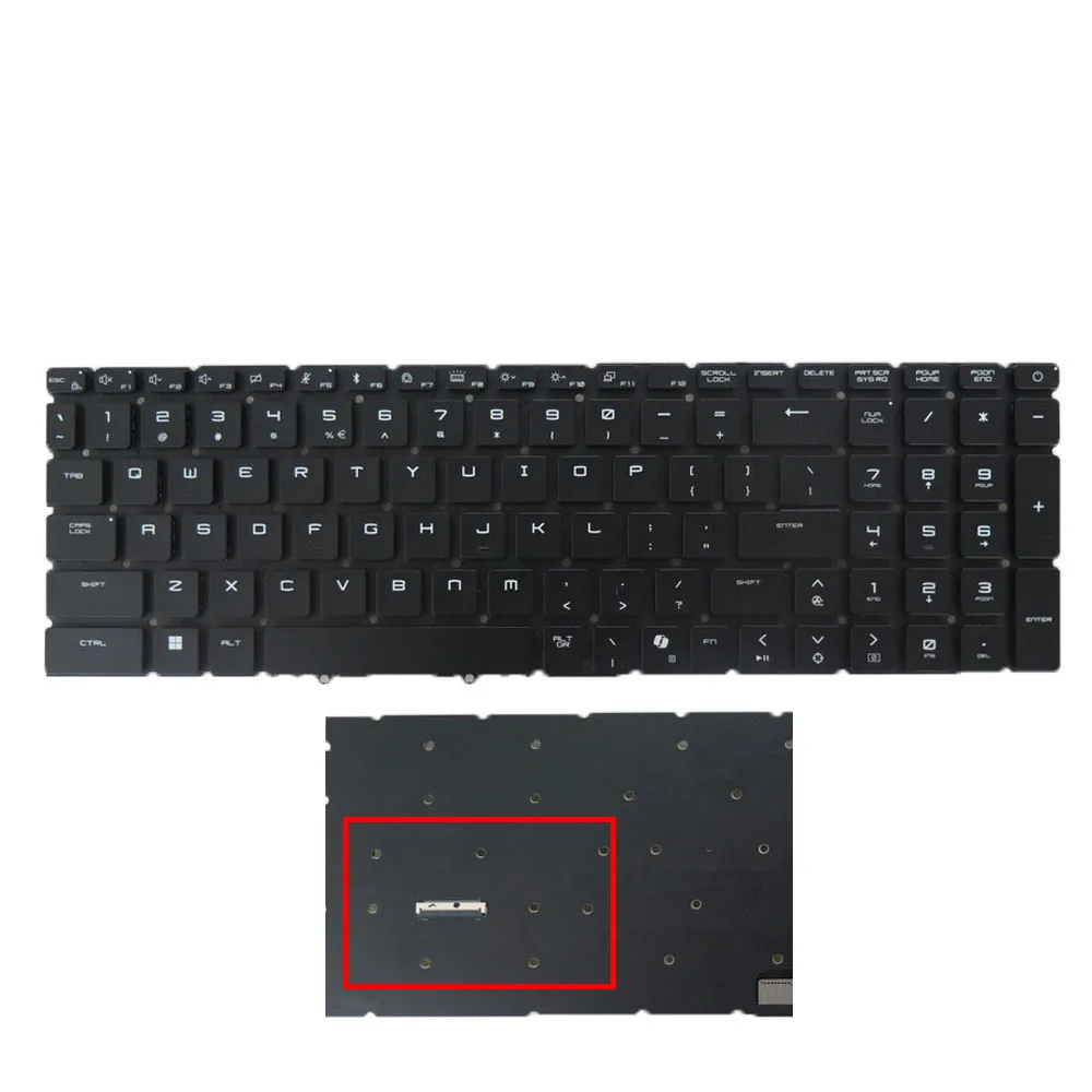 Laptop Titan 18 HX Keyboard For MSI NSK-FG5ABN 9Z.NM UBN.A1D FG6B-US NSK-FG6ABN English Us Black New