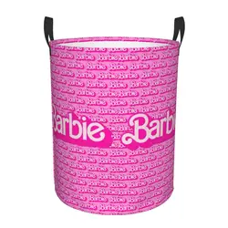 Cesto portabiancheria personalizzato modello Barbie cesto portabiancheria pieghevole Disney per borsa portaoggetti per giocattoli per bambini della scuola materna