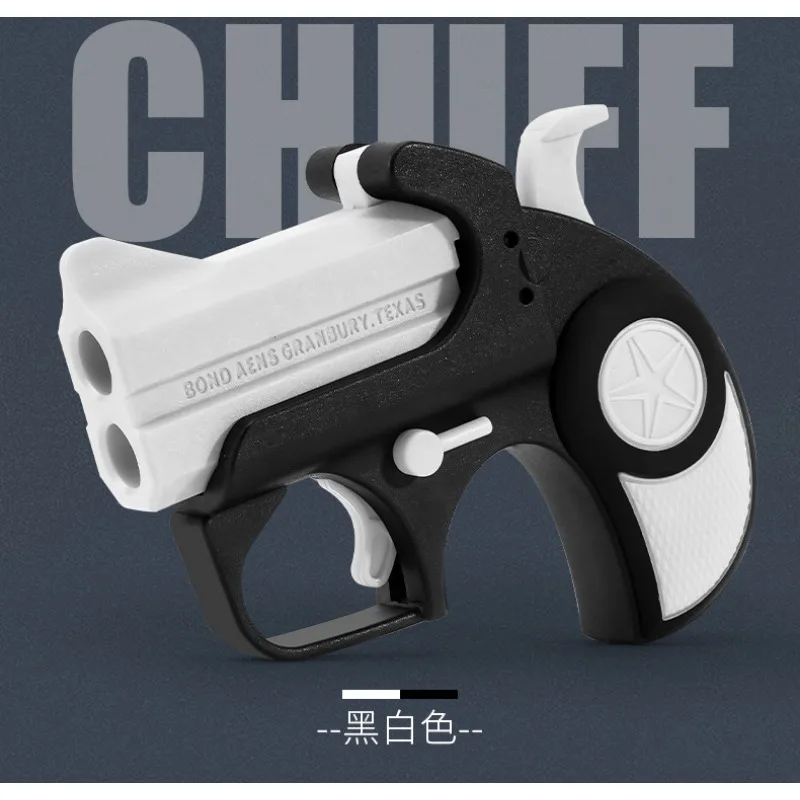 Roughneck-Caja De lanzamiento mecánica multicolor, modelo Derringer continuo, Pistola De seguridad interior para niños, Pistola De Idriogel sin cremallera