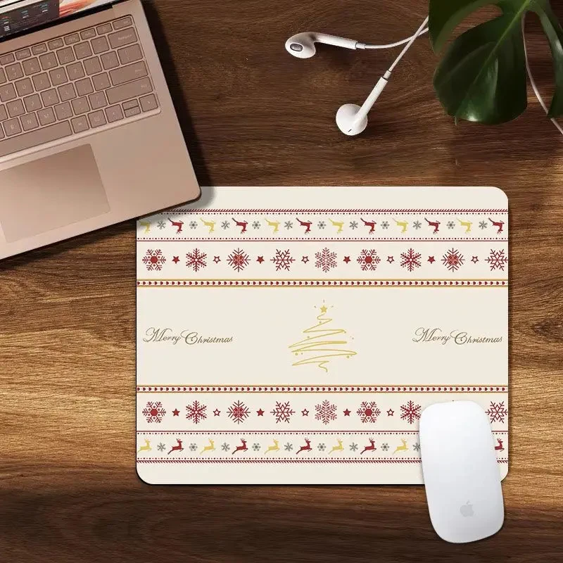 

Full Screen Chrismas Deer Glass Mouse Pad Christmas Puppy E-sports Game Office - Tempered Surface for FPS Game Office Computer