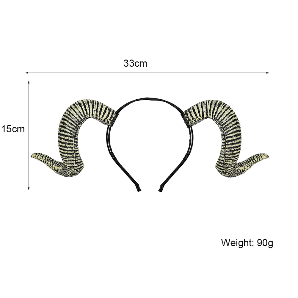 Diadema con garra de Halloween, accesorios góticos para el cabello, diademas para hombre Croissant