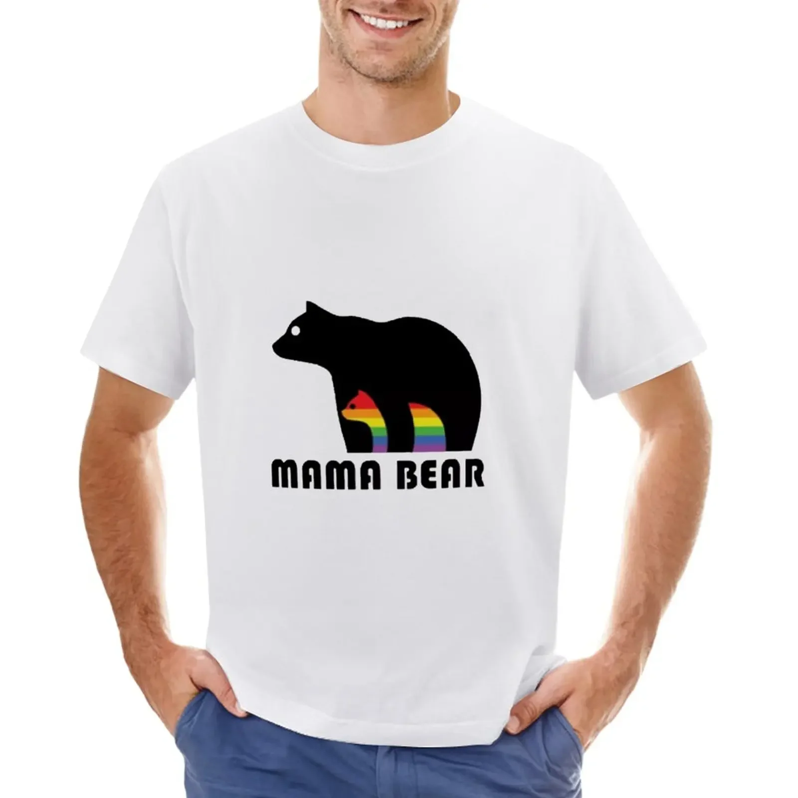 Mama Bear Gay Pride LGBT Shirt T-Shirt hippie clothes cute clothes quick-drying mens graphic t-shirts