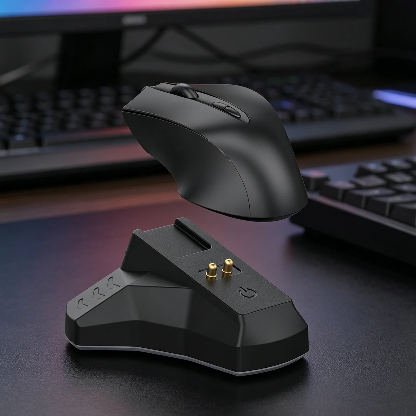 Wireless Mouse Charger for Razer Naga Pro/DeathAdder V2Pro for ViperUltimate/BasiliskUltimate with Type-C Cable Anti Slip Design view 4