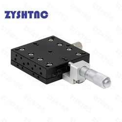 X Axis Optical Displacement Platform High Fine Tuning Platform Knob micrometer cross guide stage LX40/60 LGX40/60 40*40mm 60*60m