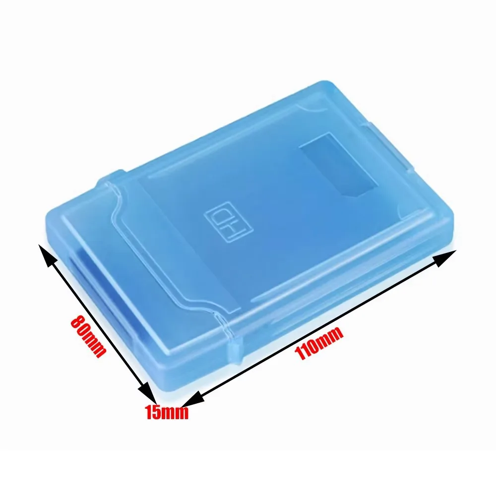 Storage Case Shockproof HDD Storage Box 2.5 Inch Plastic External Hard Drive Storage Box 3.5 Inch Hard Drive Disk Case
