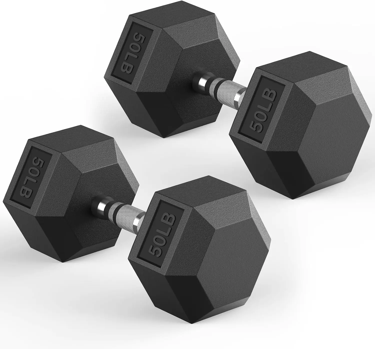 Hex Dumbbell 30-570 lb Dumbbell set | Rubber Encased Exercise & Fitness Dumbbells, Hand Weight for Strength Training
