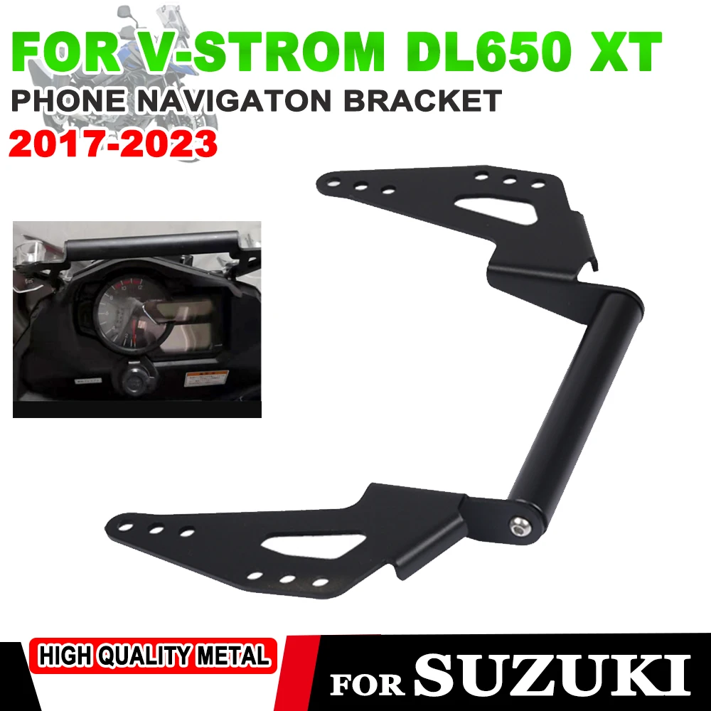 

For SUZUKI V-Strom DL650 DL 650 XT 650XT 2017 -2023 Motorcycle Plate Bracket Smartphone Phone Navigaton Bracket GPS Stand Holder