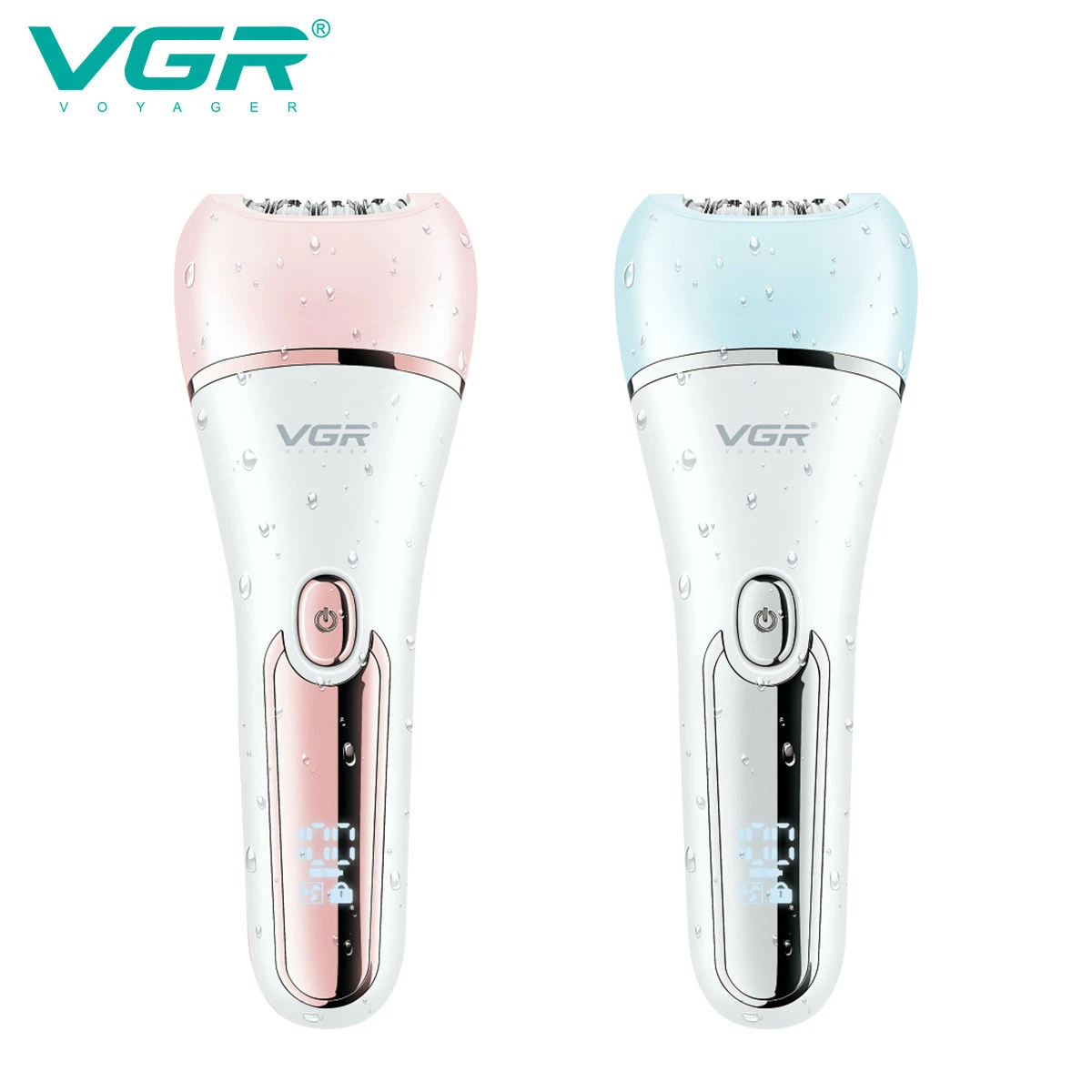 VGR Hair Remover Rechargeable Epilator Professional Lady Shaver Electric 6 In 1 Bikini Leg Body LED Epilator for Women V-733 image 5