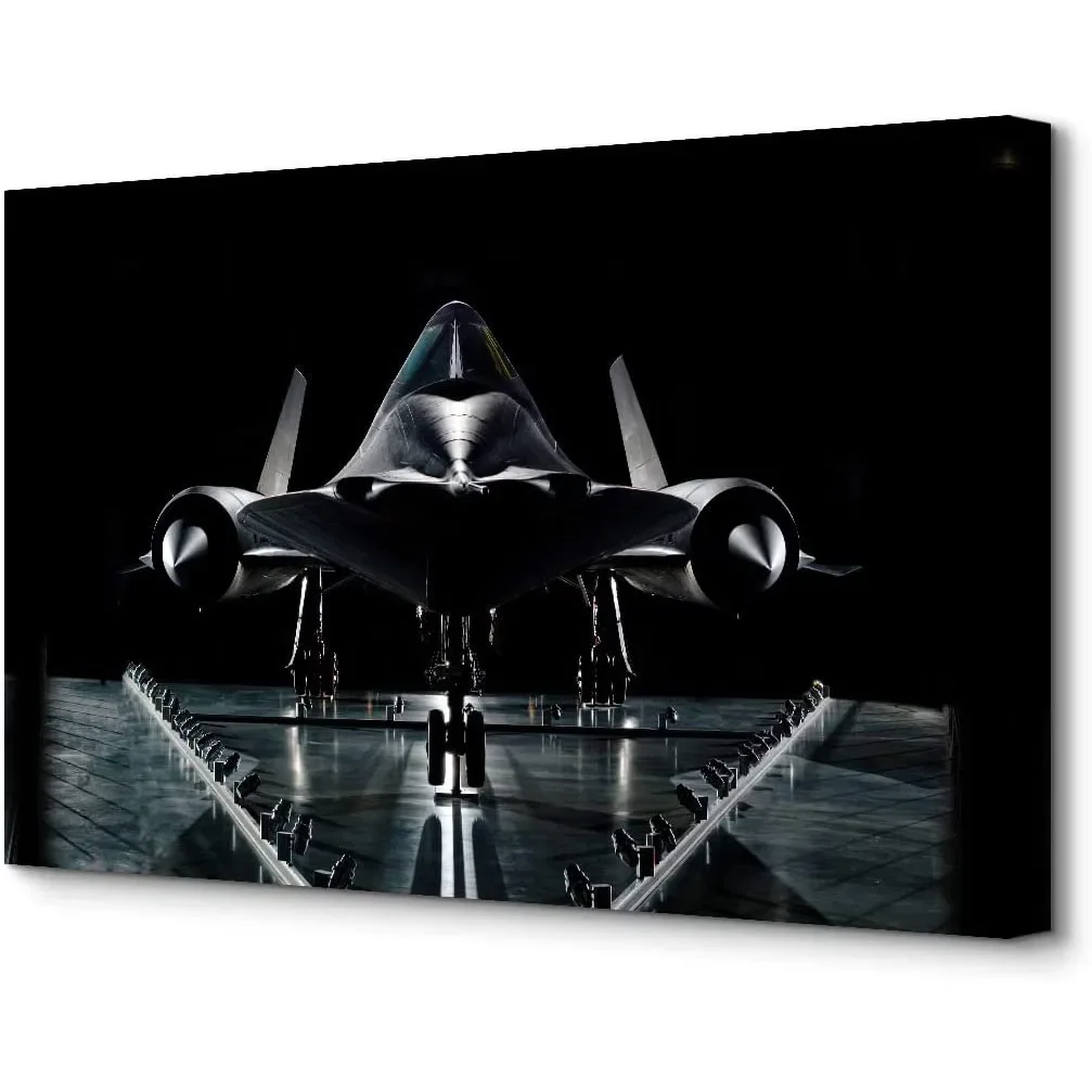 Military SR-71 Blackbird Fighter Jet Plane Aircraft Aviation Posters Wall Art Picture Decorative Canvas Paintings Home Decor