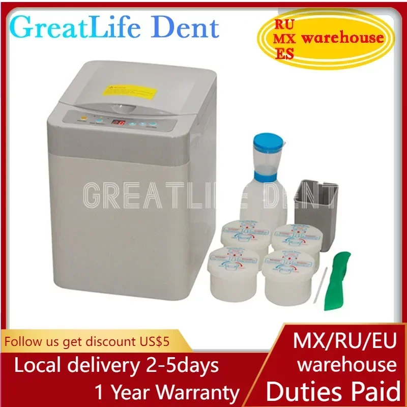 GreatLife Dent Professional Laboratory Equipment Alginate Automatic Mixer Alginate Mixer Container Dental Alginate Mixer Machine