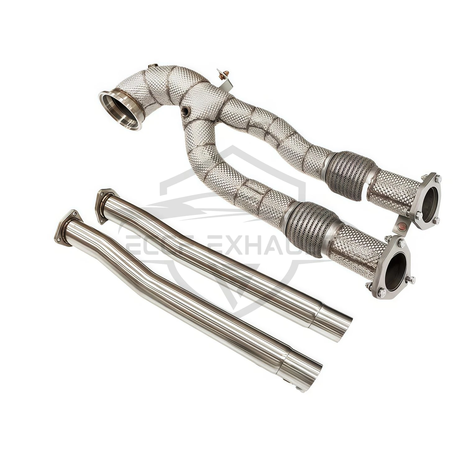 

Stainless Steel Sports Downpipe With Heat Shield For Audi RS3 TTRS 8S RSQ3 Exhaust Sound High Flow Performance Upgrade