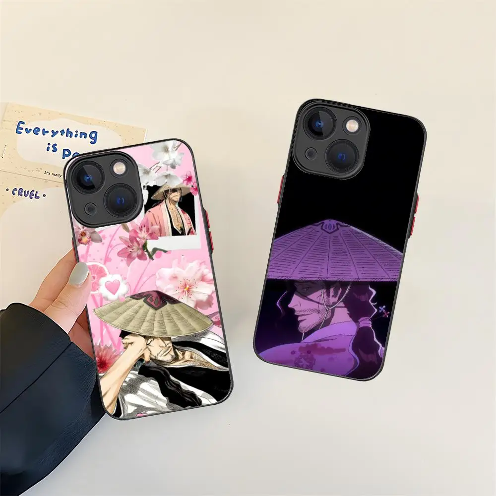 

Чехол для телефона Bleach Kyouraku Shunsui для iPhone 16, 15, 14, 13, 12, 11 X XR XS 8 7 Pro Max Plus, силиконовый чехол с цветным принтом