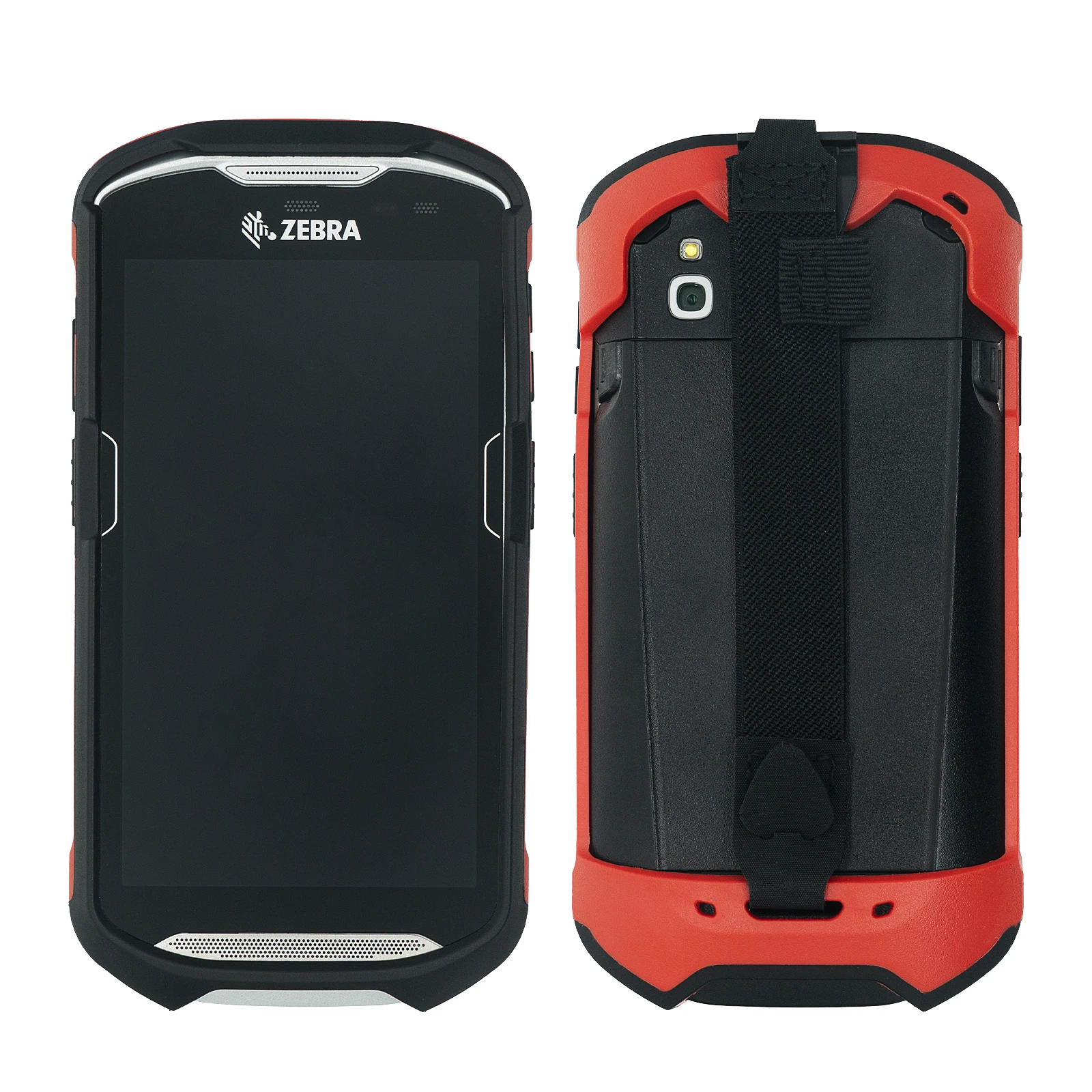 

Protective Cover Case Hand Rugged Boot for Zebra TC51 TC56 TC52 TC57 Red-Black