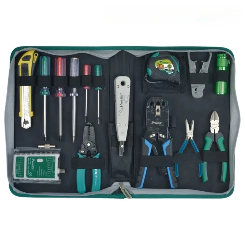 Manual telecommunications network wiring, household set maintenance combination set PK-4013