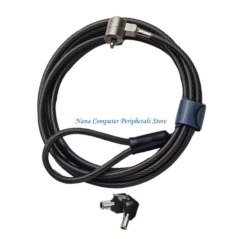 F68C PC Laptop Cable Lock & Security Cable for 6x2.5mm Hole Laptop Anti-Theft Chain