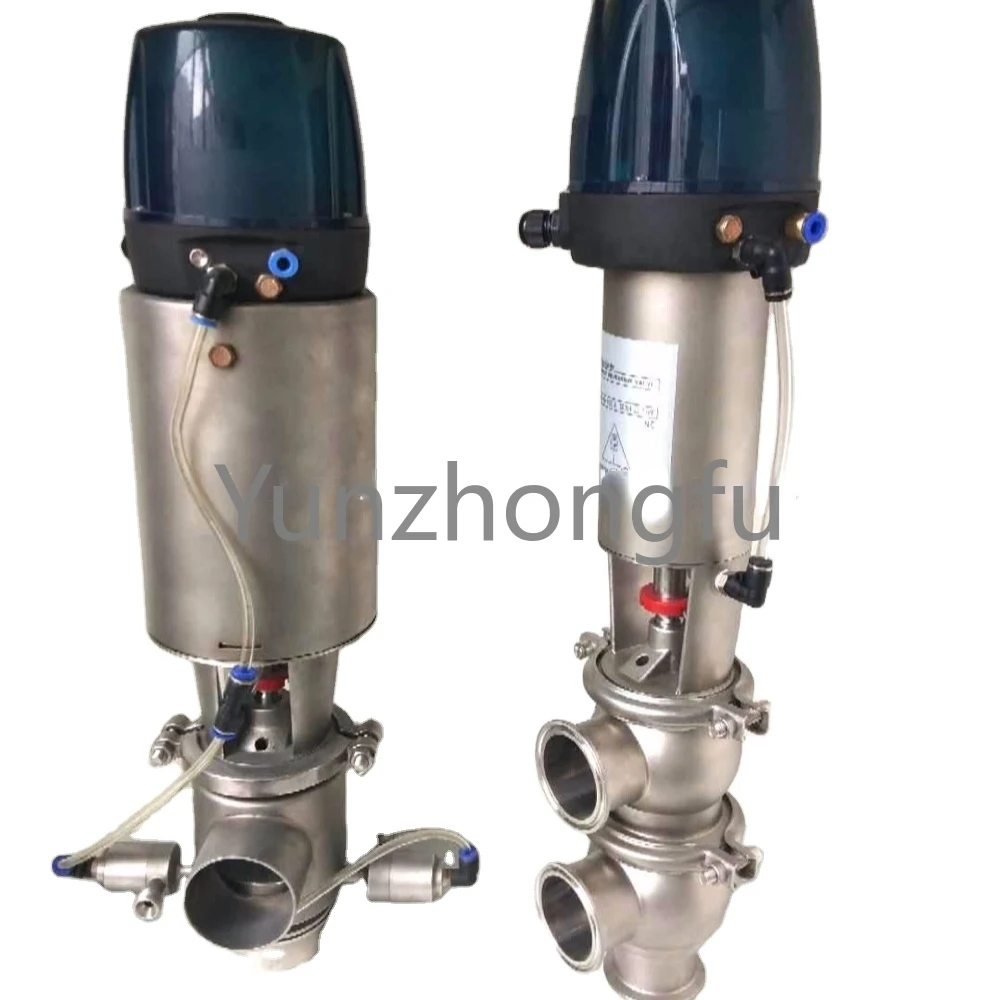 

SS304/316L Sanitary stainless steel pneumatic regulating reverse flow valve change over valve