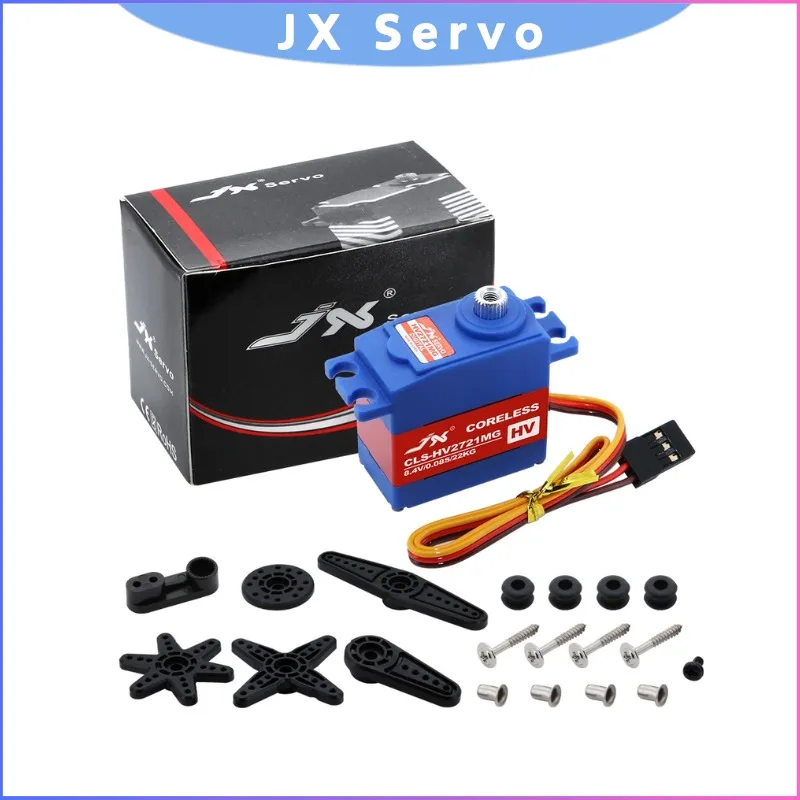 

JX Servo CLS-HV2721MG 22.0KG Сервопривод без сердечника с высоким крутящим моментом, мини-цифровой для радиоуправляемого самолета с неподвижным крылом FPV
