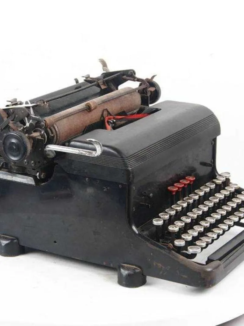 Mechanical English Typewriter Simple Demonstration Nostalgia Old Objects Collectibles Cultural Travel Ornaments