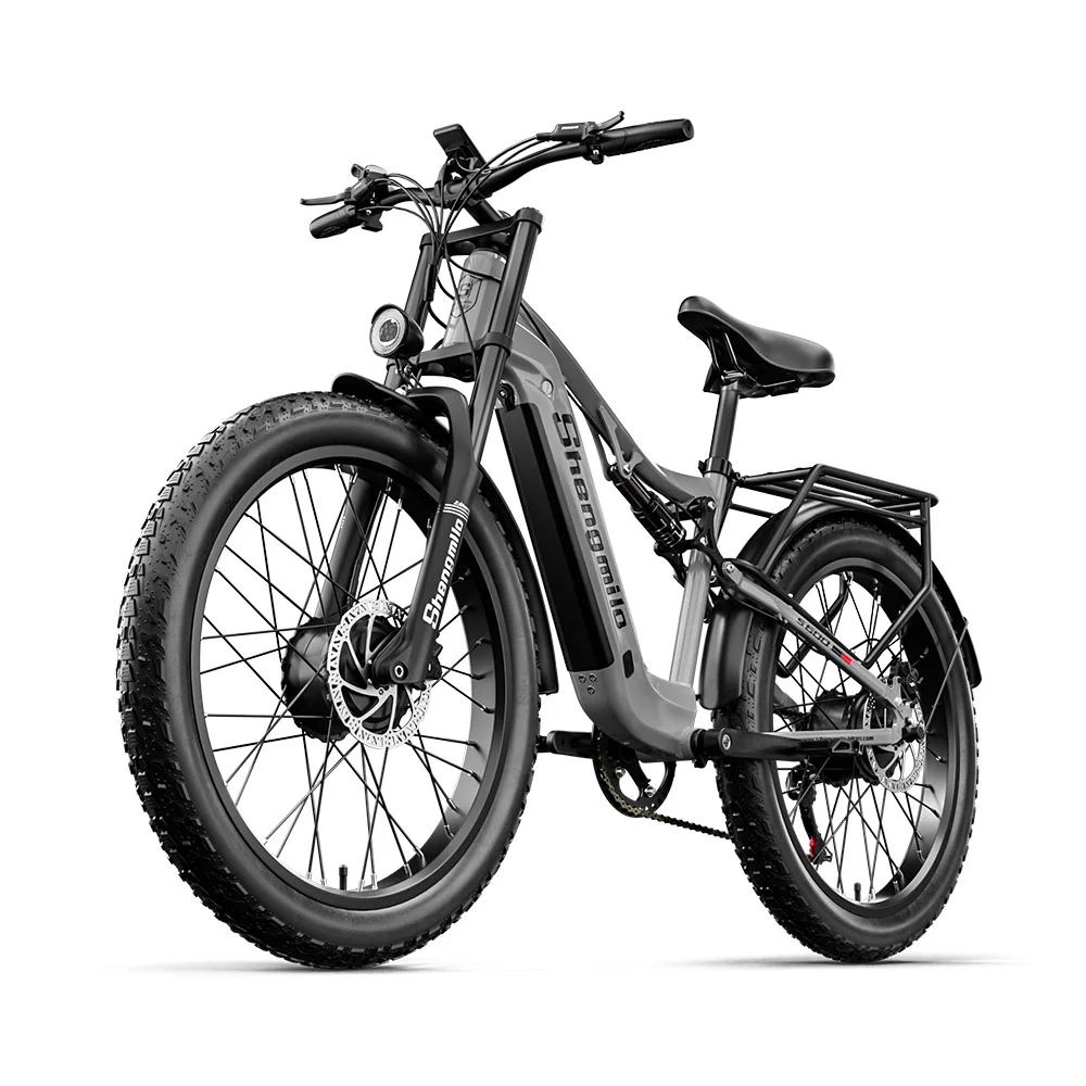 Shengmilo S600 Adult 2000W Men's E-Mountain ebike with Two Motors, 48V17.5AH840WH Battery,26 Inch Wide Tyre Men's Electric Bike