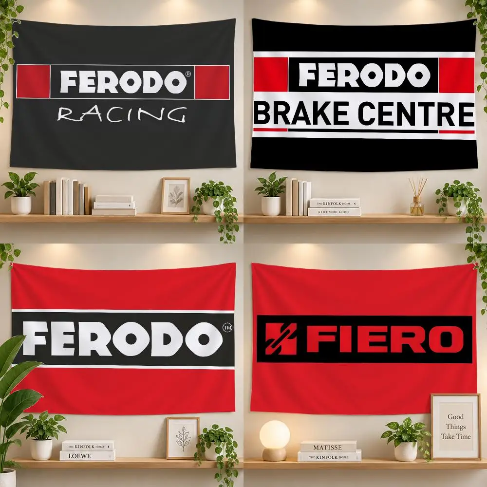 Brakes Ferodo Motorsport Racing Auto Flags Personalized Banner Flag Room Dorm Camping Picnic Garage Bar Outdoor Wall Decor