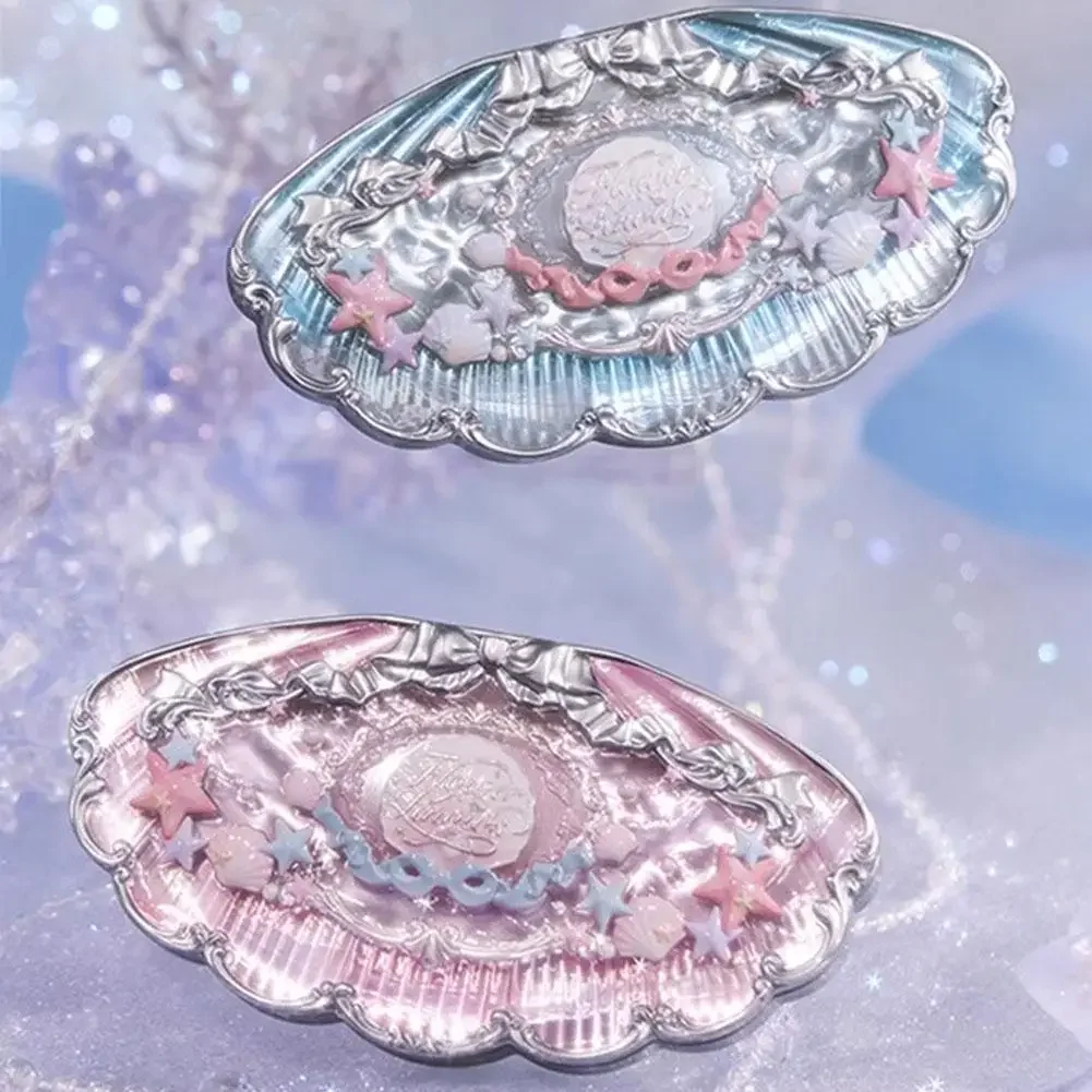 Flower Knows Shells Eyeshadow Palette Eye Glitter Palette Waterproof Refreshing Long Lasting Blushers Beauty Cosmetics