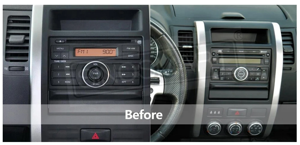 SINOSMART 9.7" Vertikales QLED Android Autoradio für Nissan X-Trail T31 2007–2013 | Komplett-Panel | BOSE 360-Kamera 48EQ DSP Ca – Detail 2