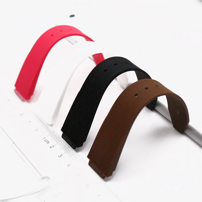 High Quality Silicone Watch Bracelet for HUBLOT Waterproof Rubber Strap Female Sport Watch Accessories 15*21mm Watch Band