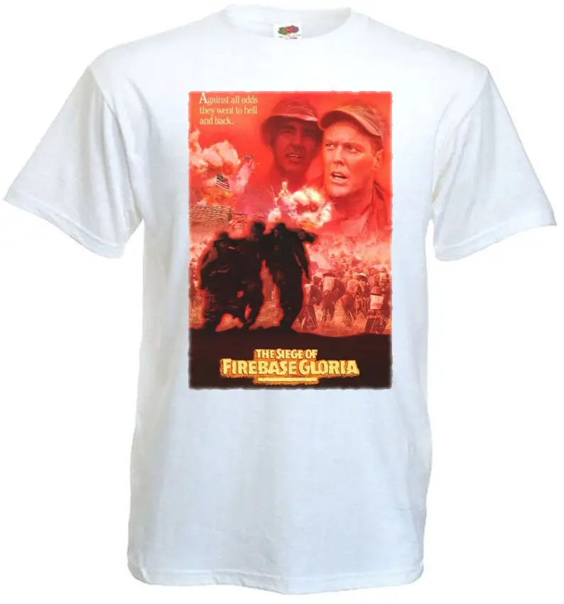 

The Siege of Firebase Gloria v4 T shirt white movie poster all sizes S-5XL