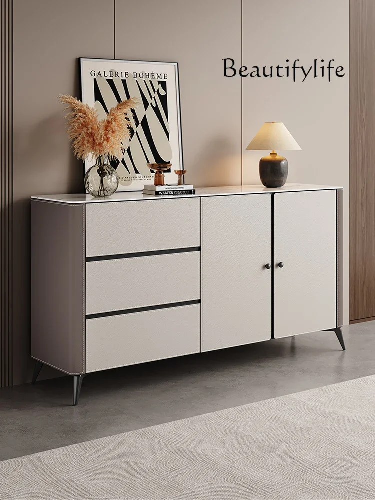 X35 Home French Rock Side Cabinet Light Luxury Master Bedroom Secret Cabinet Living Room Storage Against The Wall Bedside Cabin