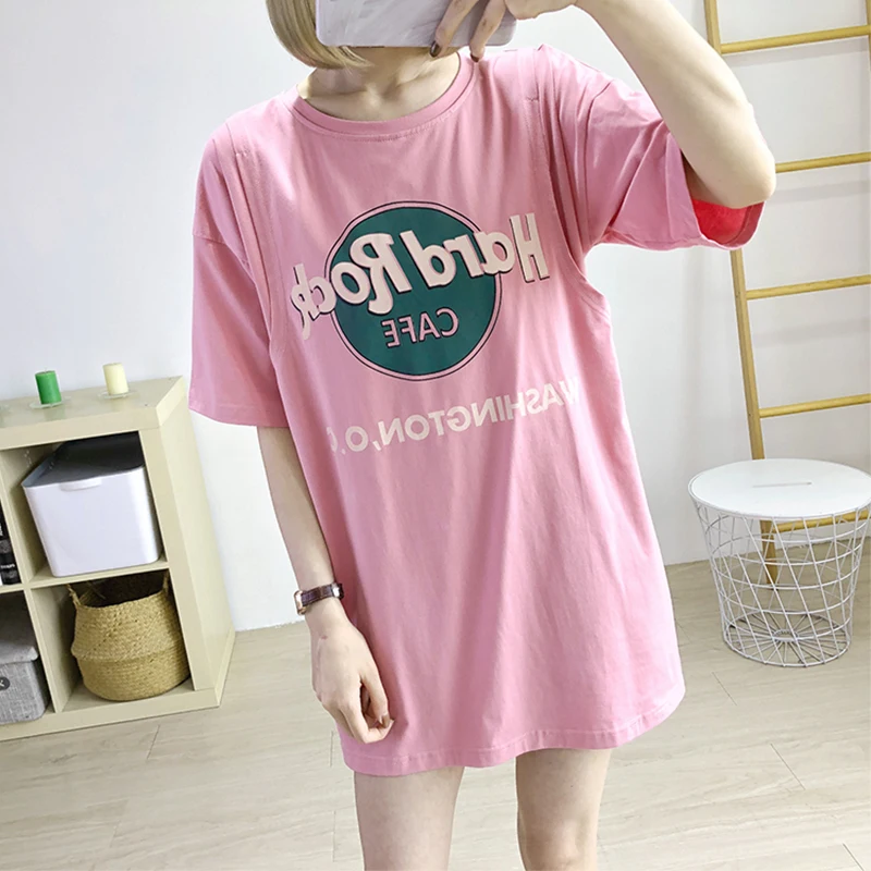 

2023 Pregnant Women's Pajamas Nightwear Summer Short-sleeved Nursing Clothes Mother Breastfeeding Thin Pregnancy Nightdress Gown