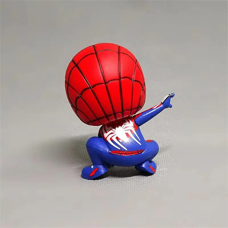 アベンジャーズ-スパイダーマンのアクションフィギュア,かわいい姿勢,装飾,コレクション,おもちゃのモデル,装飾品,ギフト