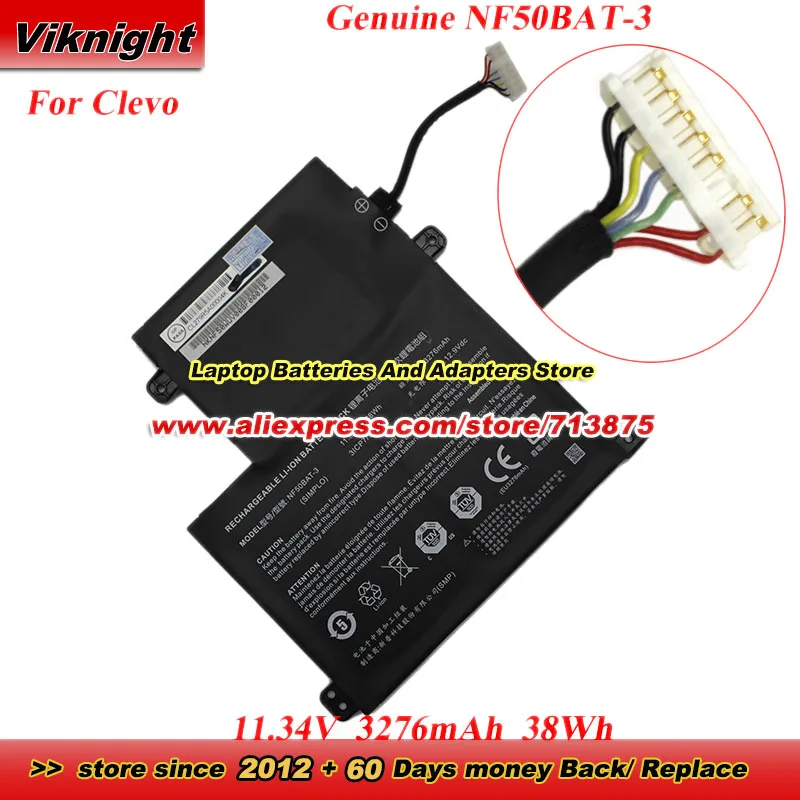 

Genuine NF50BAT-3 Battery NF50BAT3 3ICP7/54/64 6-87-N50VS-31E00 for Clevo N50 NF50 Sony N50VS-31E VAIO F15 VJF157F11T Vjf157f11x