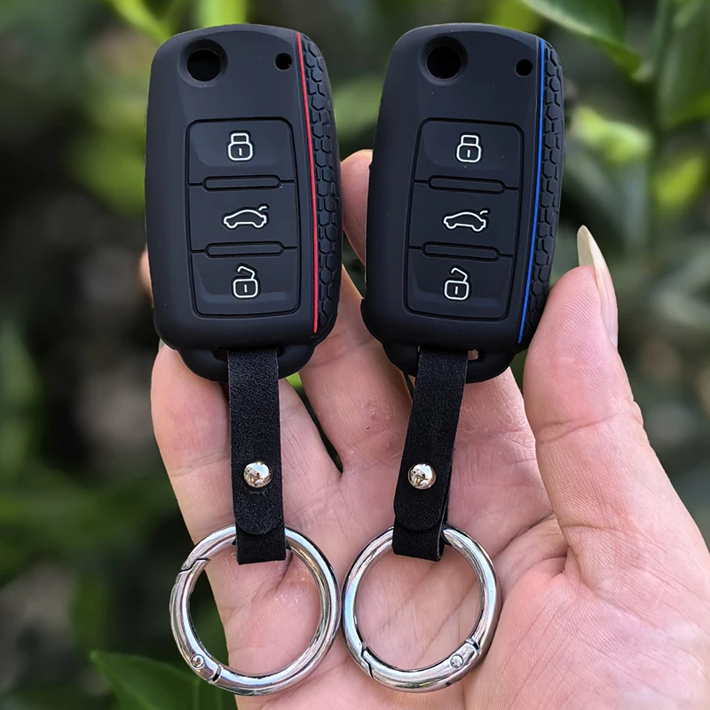 New Silicone Cover Case Protect Car Key Shell for Volkswagen Polo Passat B5 Golf 4 5 6 MK5 MK6 Eos Bora Beetle TSI Accessories