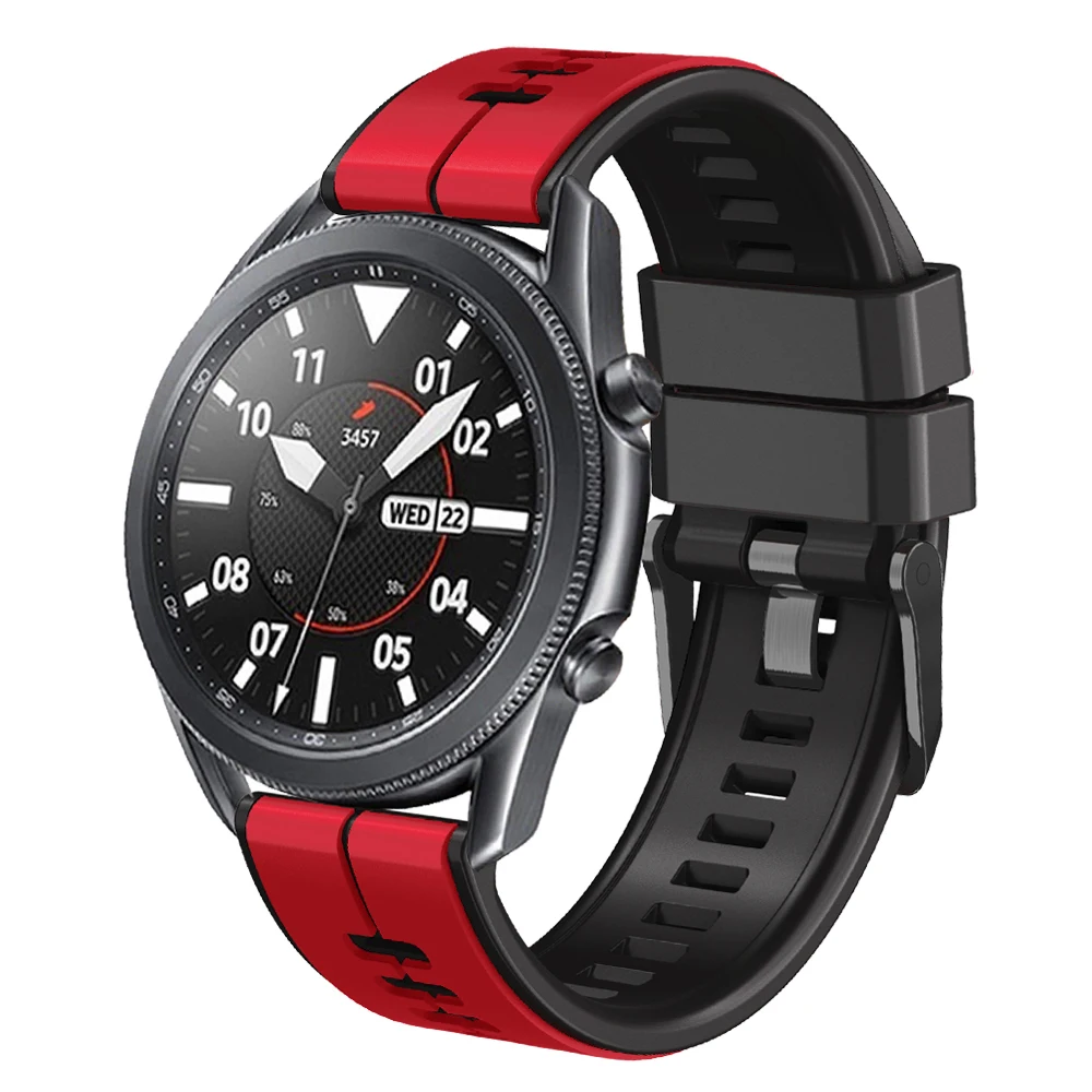 Pulseira de silicone de liberação rápida para samsung galaxy watch 3 45mm 41mm pulseira esportiva para galaxy watch 5/4 44 40mm pulseira correa