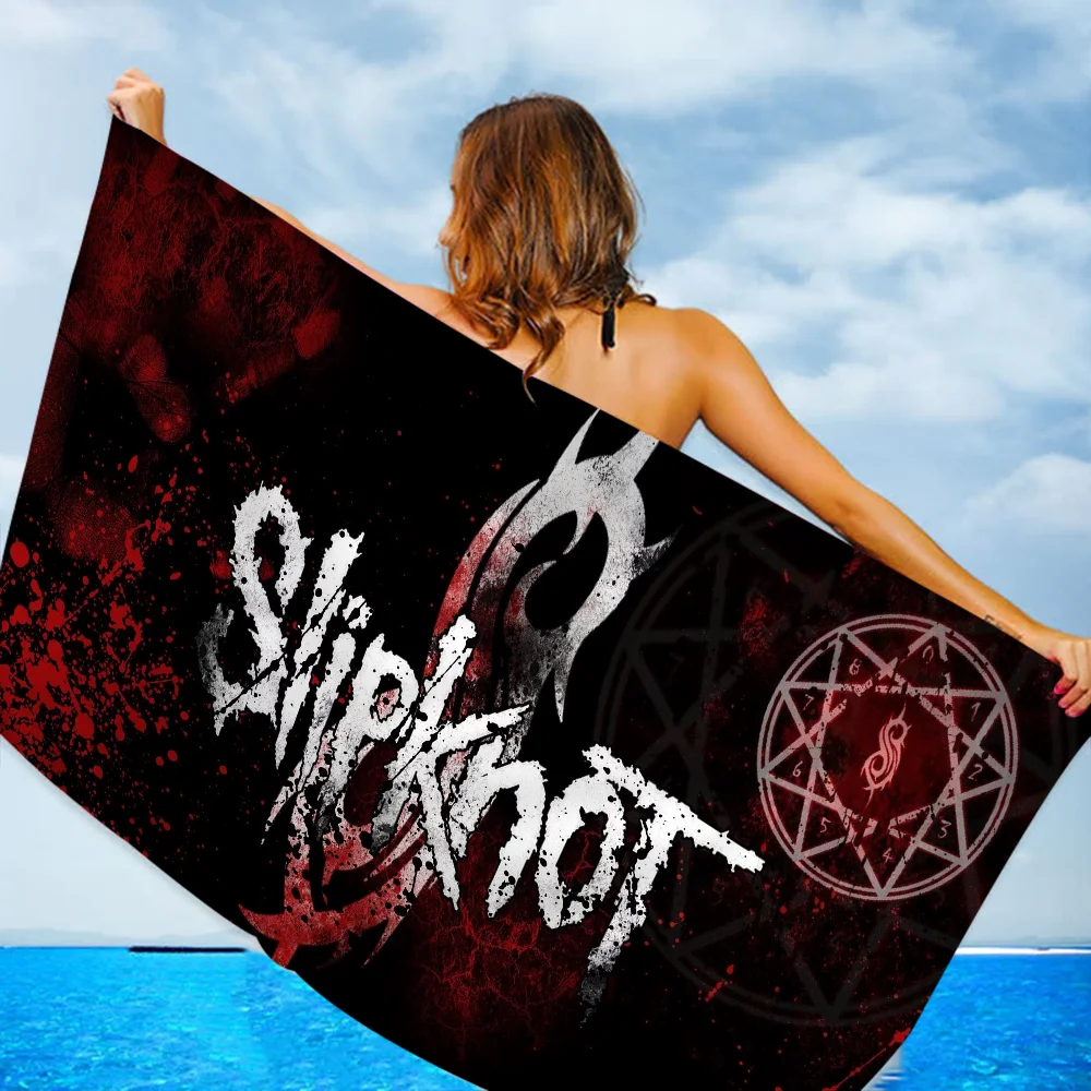 S-Slipknot Band Cartoon Beach Towel Cute Kawaii Room Decor Bath Girls Children Hand Towels For Bathroom Shower