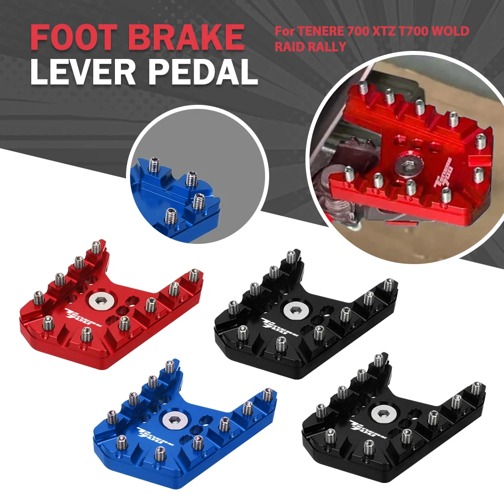

For YAMAHA TENERE 700 T7 XTZ T700 WOLD RAID RALLY EDITION Foot Brake Lever Pedal Enlarge Extension Rear Brake Peg Pad Extender
