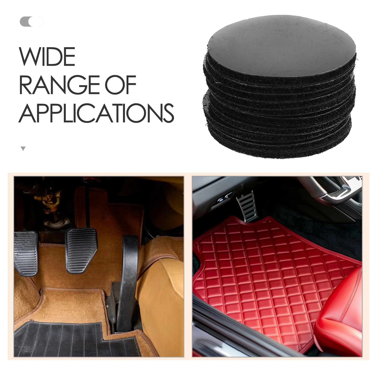 Auto Mat Bevestiging Zelfklevende Haak Lus Strips Dubbelzijdige Tape Voor Auto Vloer Bevestiging Sticker Grijpende Tape