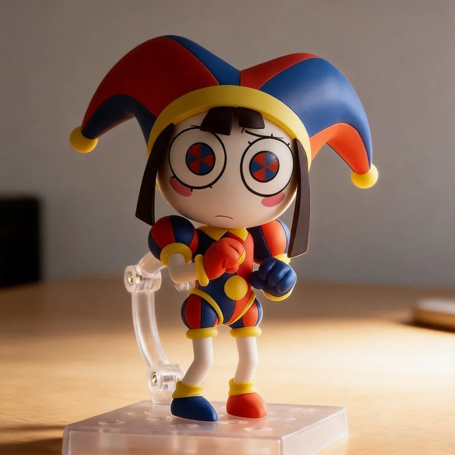 

The Amazing Digital Circus Pomni Q Version Clown Figure Doll Collectible Model Toy Birthday Gift 10cm