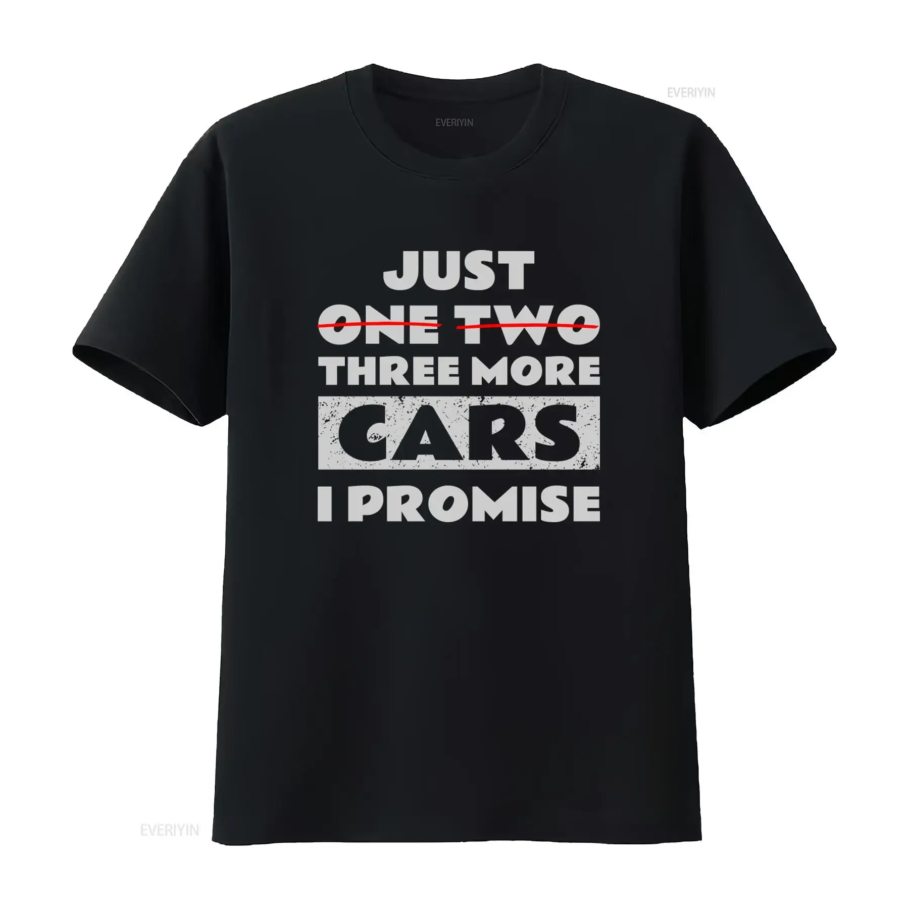 Just One Two Three More Cars I Promise Vintage Retro Funny Car Lover T Shirt Garage Collector Birthday  vintage Washed