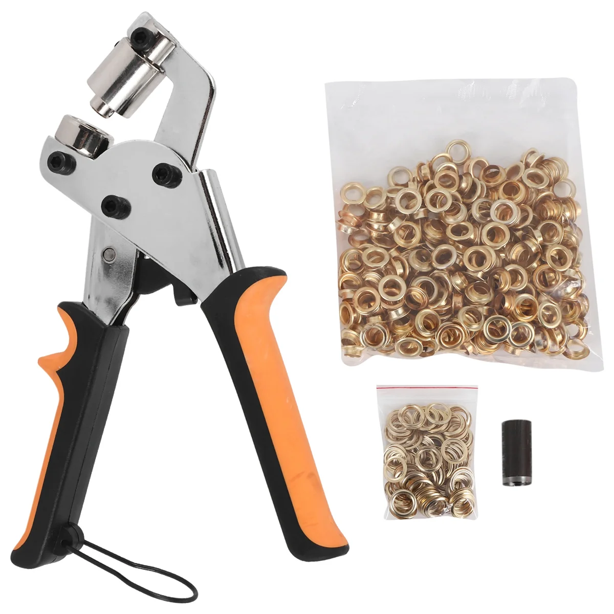

[in stock] EyeletPliers for Tarpaulins,EyeletPliers Set with 300Eyelets (Diameter 10 Mm),EyeletPliers 10 Mm for Leather,Fabrics