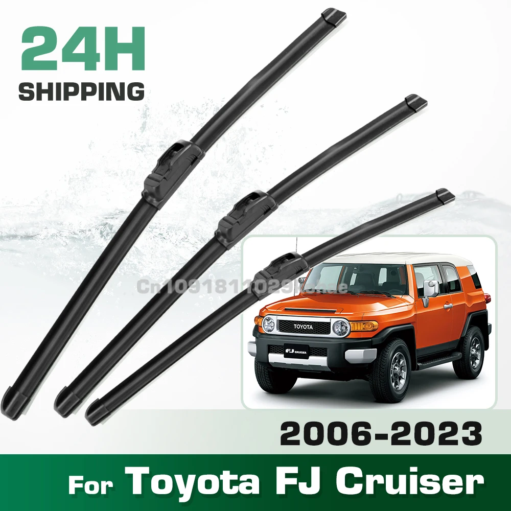 

For Toyota FJ Cruiser 2006-2023 2018 2019 2020 2021 2022 LHD&RHD Front Wiper Blades Windshield Windscreen Window Brush 16"14"14"