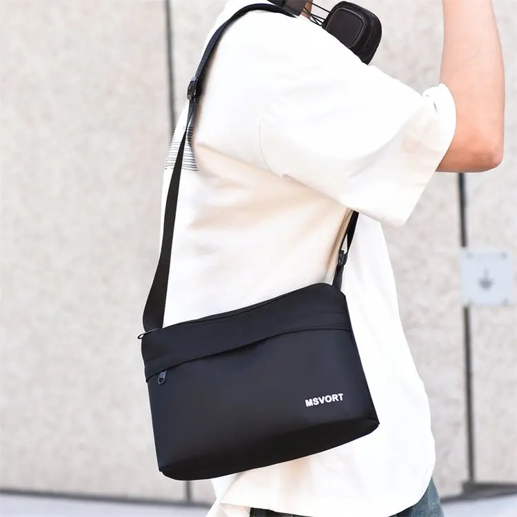 Oxford Cloth Men's Large Capacity Single Shoulder Crossbody Bag Korean Version Fashionable Waterproof Wear-resistant Handbag ...