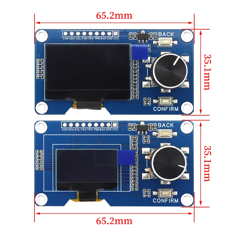 0.96/1.3 Inch White OLED Display Screen + EC11 Rotary Encoder Module IIC I2C Interface for Arduino Raspberry Pi DIY Project