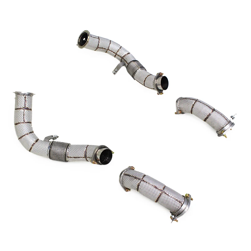 

YD Exhaust Downpipe For BMW X7 M60i S68 4.4TT 2023-2024 Free Flow Stainless Steel Exhaust Pipe With Car Exhaust System