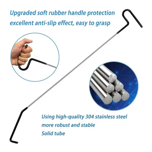 Imagen 2 del producto Kit de herramientas para automóvil PWS, juego de selección de bloqueo de agarre de puerta abierta, llave de enganche de alcance de largo alcance, herramienta para coche con bomba de bolsa de cuña de aire para camión