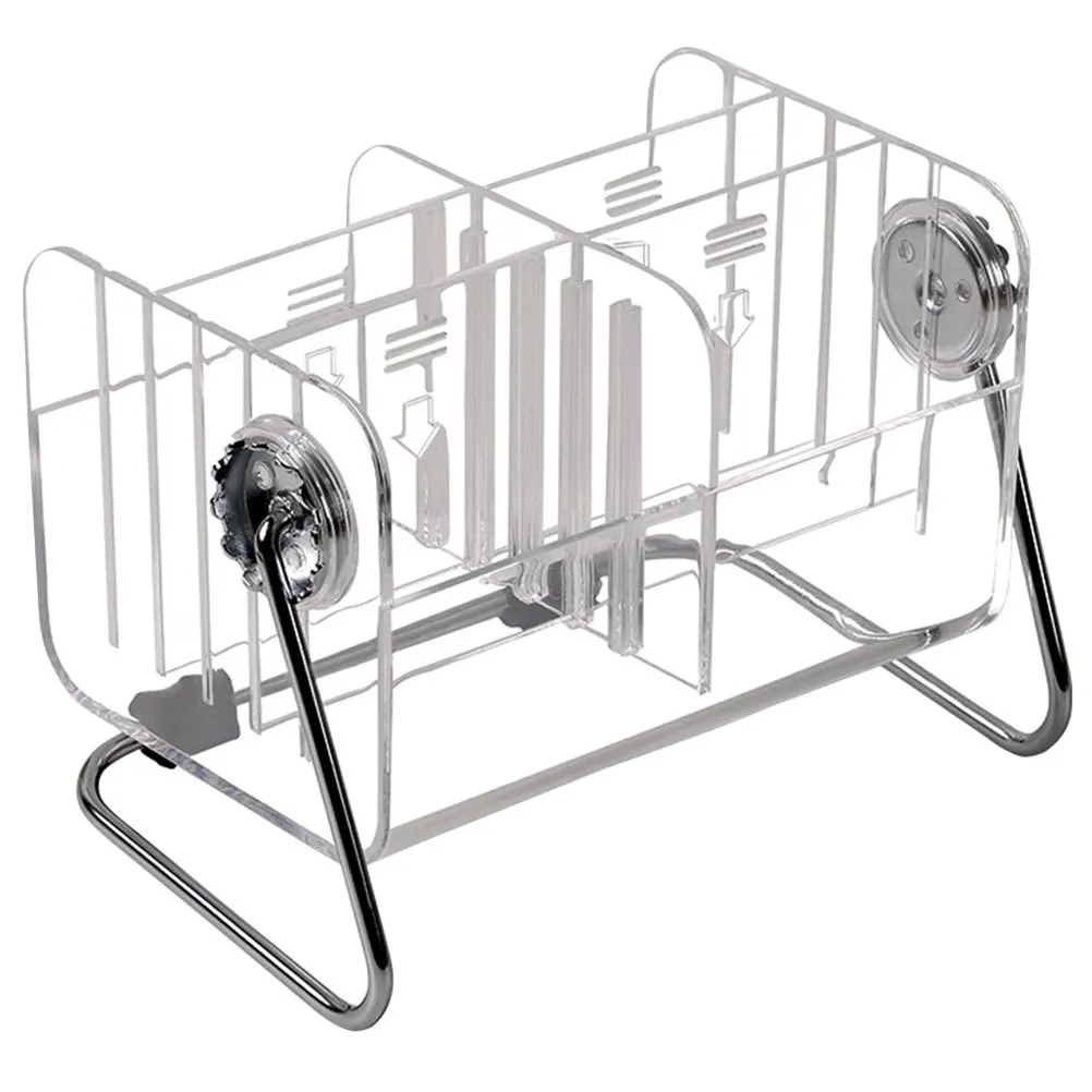 

Acrylic Storage Box 6.8" Desktop Organizer Home Office Vanity Tabletop Sundries Holder Key Remote Control Case Compartment